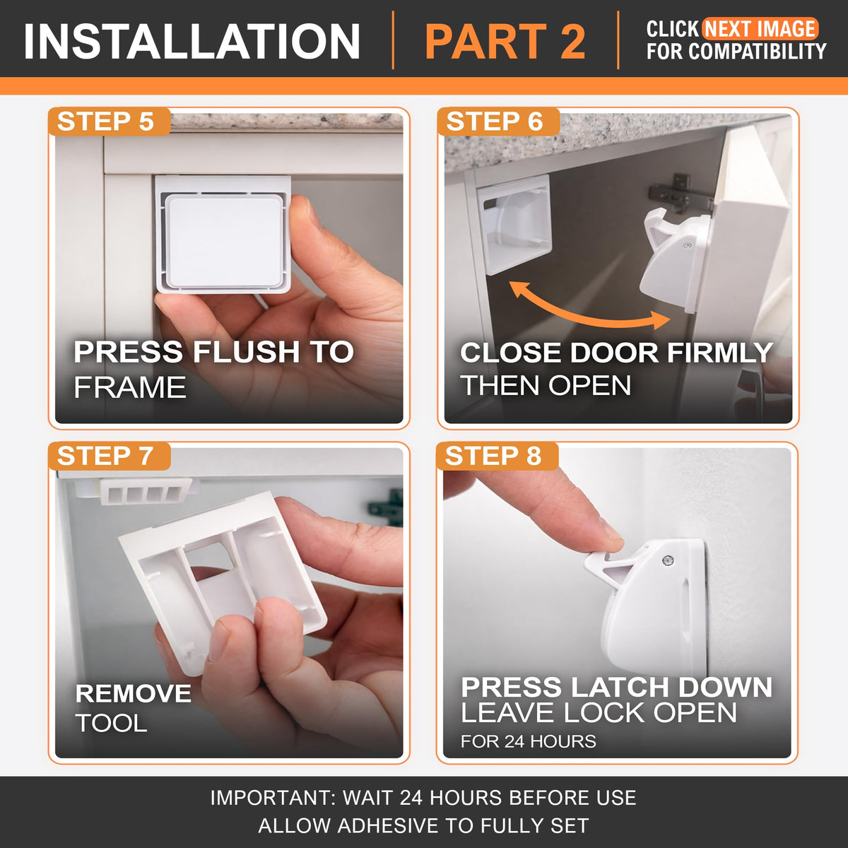 Child Safety Cupboard Locks 6 Pack