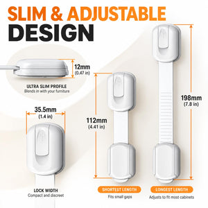 BeeGo Adjustable Cabinet Straps (10 Pack)